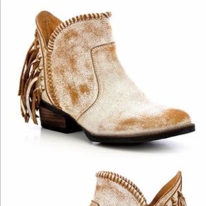 Corral Fringed Western Bootie